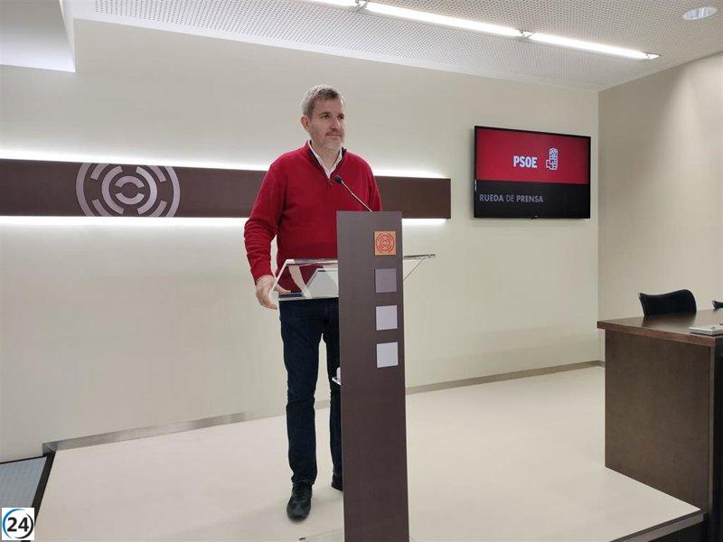 Urquizu (PSOE) solicita soluciones inmediatas para asegurar la asistencia escolar en Caneto la próxima semana.