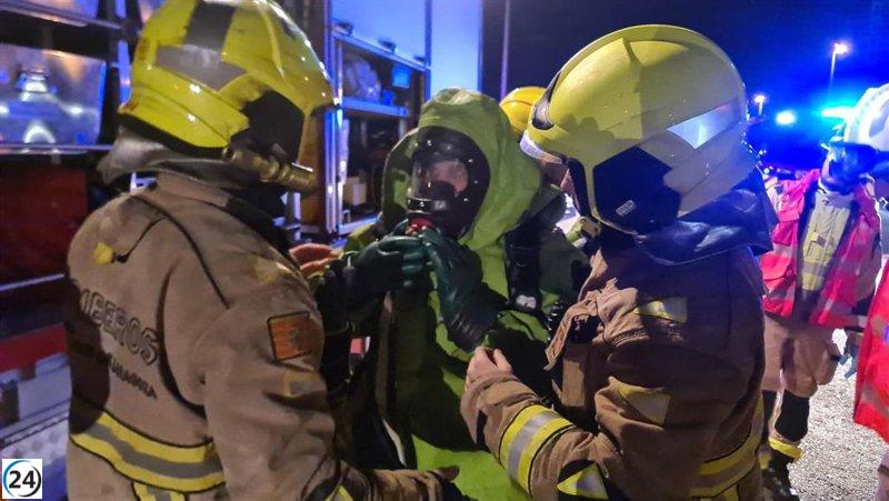Éxito en la contención de fuga de gas en la terminal de Adif en Plaza de Zaragoza