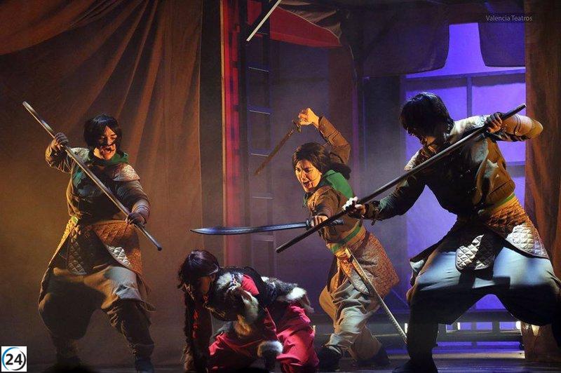 Row Company presenta el musical de 'Mulán' en el Teatro Marín de Teruel el 4 de febrero.