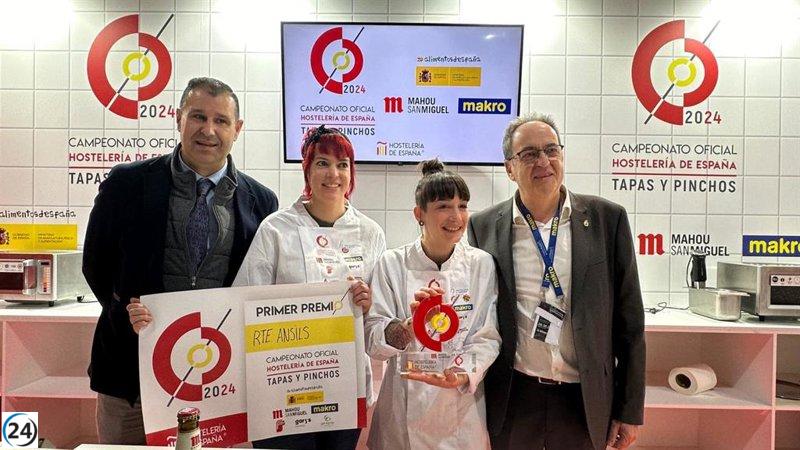 Ansils, el restaurante del valle de Benasque en Huesca, se corona campeón de España en el concurso de tapas en Madrid Fusión.