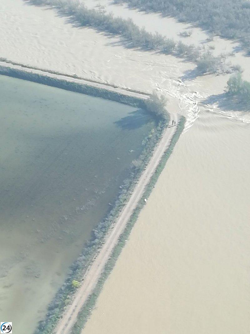 El alcalde de Pina exige a la CHE limpiar el cauce del Ebro para reducir afecciones por bajo nivel de agua.