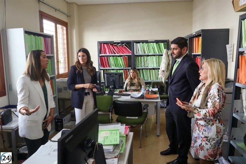 Nolasco inspecciona la reforma del juzgado en Ejea