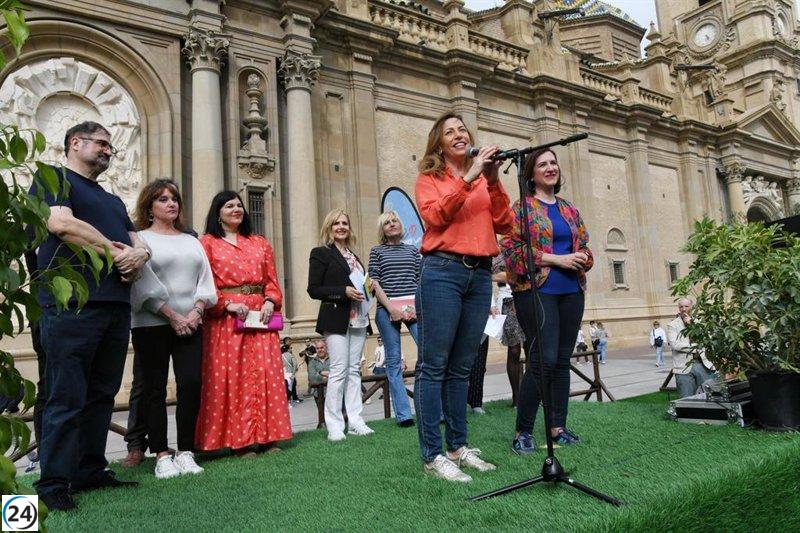 El evento 'Hola Primavera' llena la Plaza del Pilar de Zaragoza de cultura y entretenimiento.