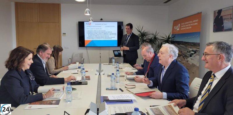El aeropuerto de Teruel planea expandirse con nueva instalación para reciclar aviones.