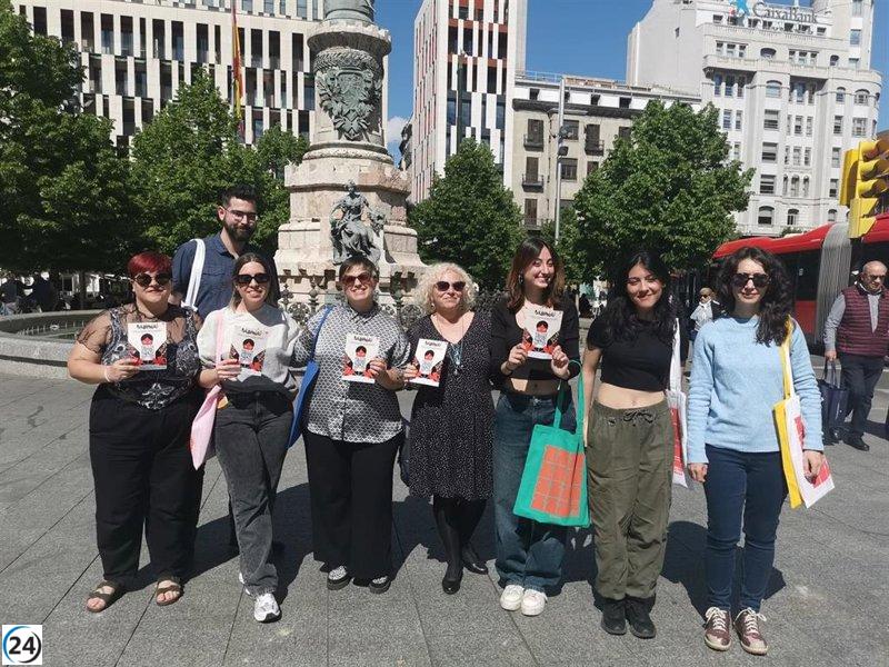 Festival de Poesía Joven Rasmia llena calles de Zaragoza con versos de alumnos de Secundaria.