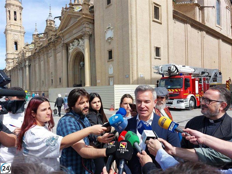 Ciudad y gobierno se unen para avanzar en la restauración de las torres del Pilar.