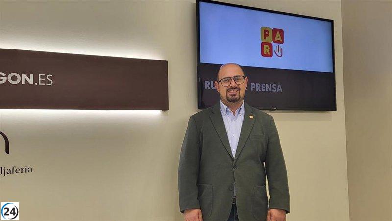 Izquierdo del PAR propone destinar 40 millones a ayudas por sequía en el Pleno de las Cortes.
