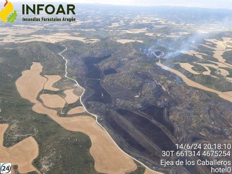 El Gobierno de Aragón logra contener los incendios en Orés y Sabiñánigo.