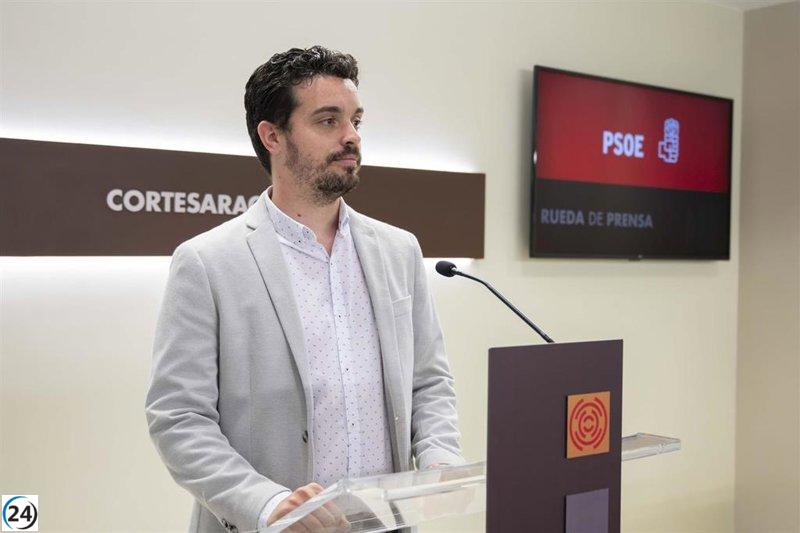Nolasco (PP) criticado por su ausencia y falta de presencia en el Parlamento, según Villagrasa (PSOE)
