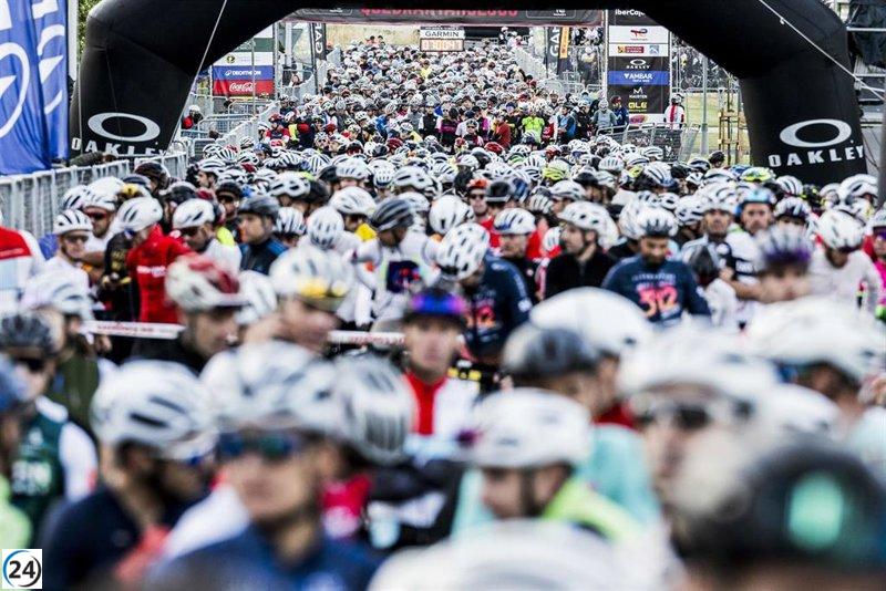 Gran éxito de participación en la Quebrantahuesos y la Treparriscos con más de 11.000 ciclistas en Sabiñánigo