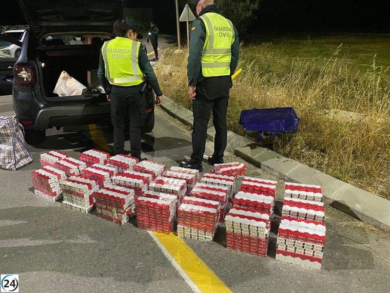 Más de 2.000 cajetillas de tabaco ilegal incautadas en Sabiñánigo.
