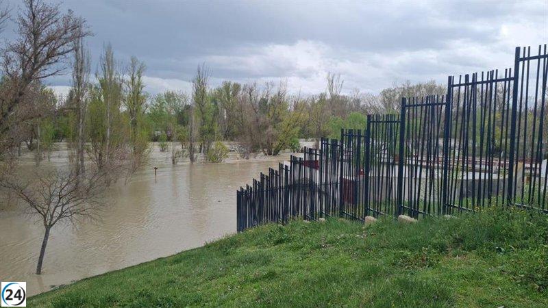 La CHE advierte sobre inundaciones en ríos del Ebro por DANA del Cantábrico.