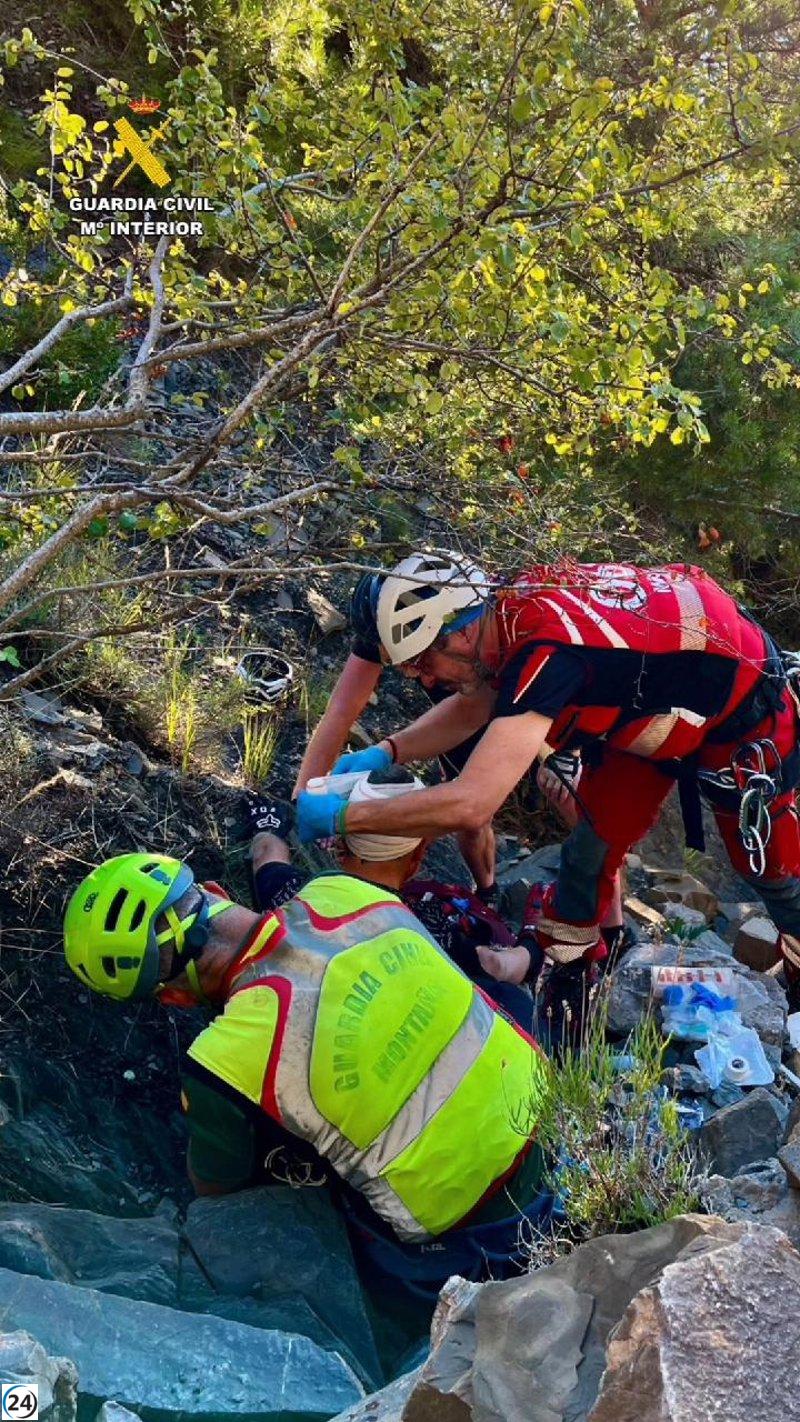 Un ciclista belga de 62 años es rescatado con lesiones graves en los Pirineos.