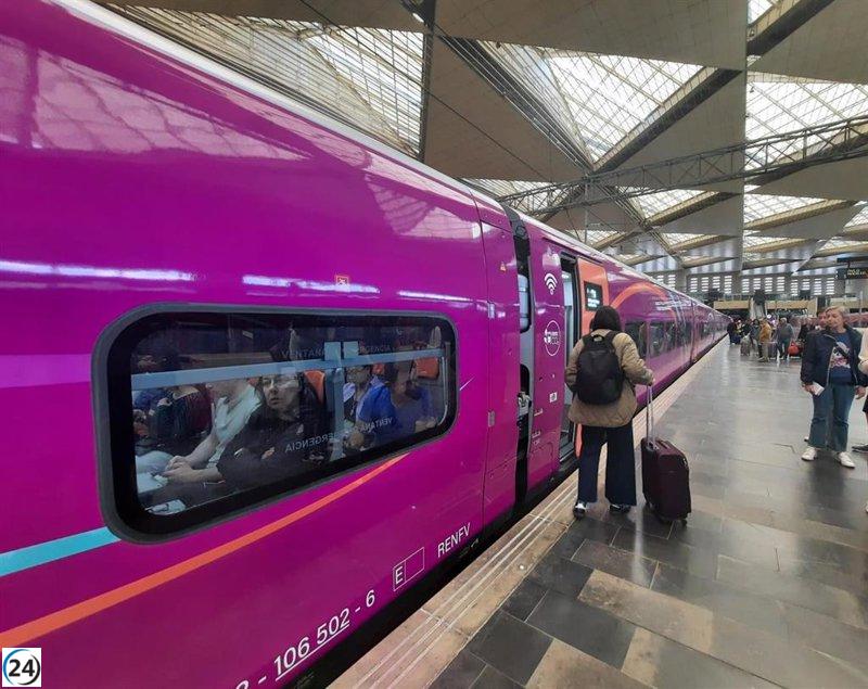 Crecen un 56% los pasajeros del Avlo de Renfe en Aragón en su primer semestre de operación.