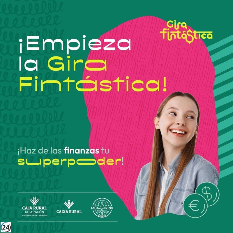 Cabecera: Caja Rural de Aragón presenta la Gira Fintástica: talleres gratuitos para que los niños descubran las finanzas.