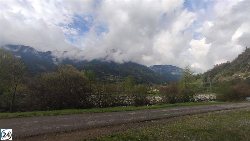 Alertas amarillas por vientos intensos y heladas severas en Huesca y Teruel.