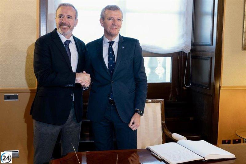 Azcón y Rueda fortalecen su alianza en financiación y abogan por reactivar la Declaración de Santiago.