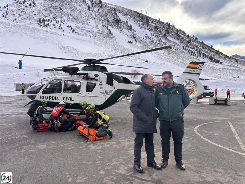 Accidente en telesilla de Astún deja dos heridos graves y dos leves.