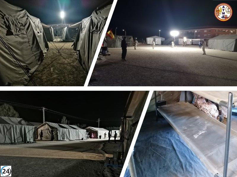 ATME solicita contenedores del campo de San Gregorio para alojar tropas en Bétera, Valencia.