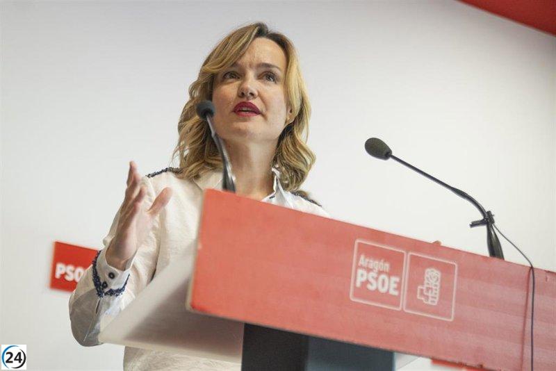 Pilar Alegría asume liderazgo del PSOE en Aragón.