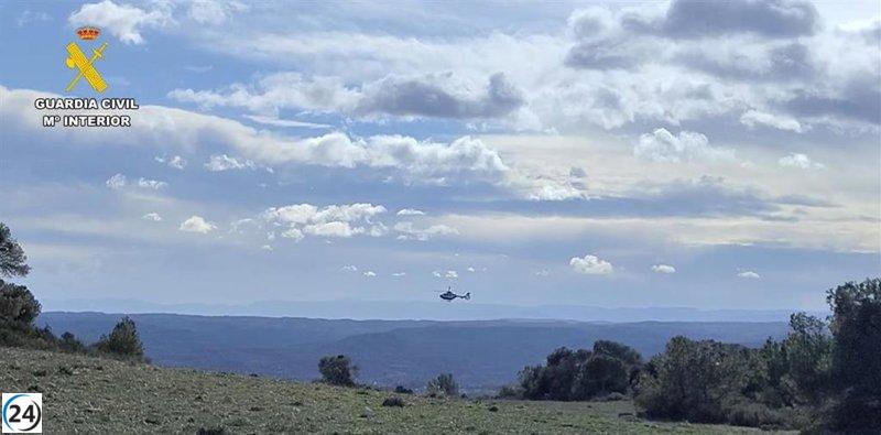 Encuentran sano y salvo al joven de Tosos que había desaparecido el domingo, cerca de Alcañiz.