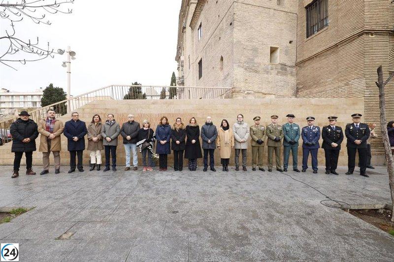 Zaragoza honra a las víctimas del atentado de ETA en San Juan de los Panetes, 1987.