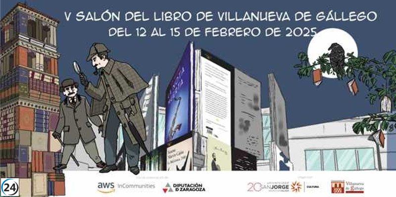 V Salón del Libro de Villanueva de Gállego: una celebración de talleres y debates en torno a la novela negra.