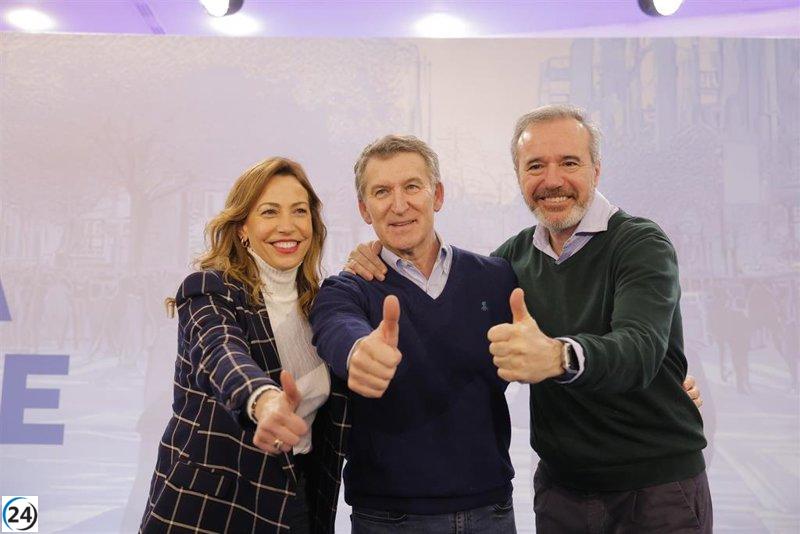 Azcón insta a Alegría a contactar a Montero para incluir la despoblación en la Ley de Financiación Autonómica.
