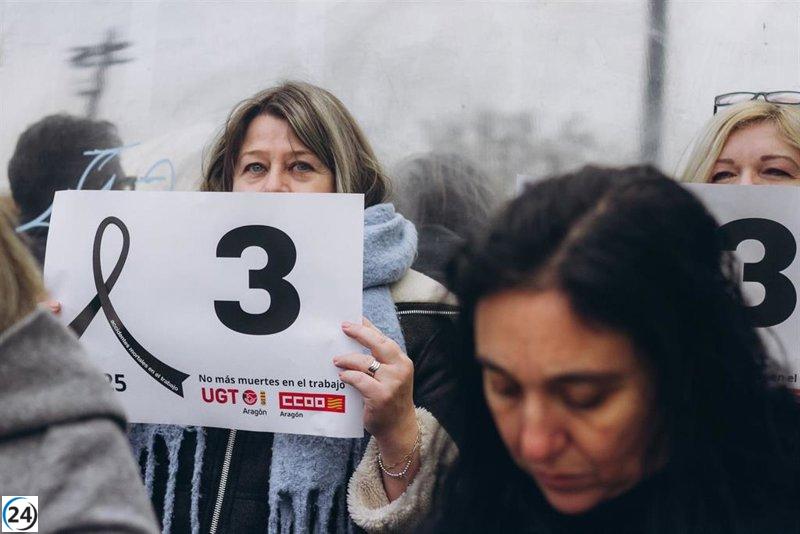 CCOO Aragón pide actualización de leyes para disminuir accidentes laborales.