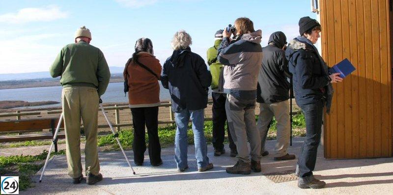 Sariñena inicia su calendario de actividades primaverales en la laguna.