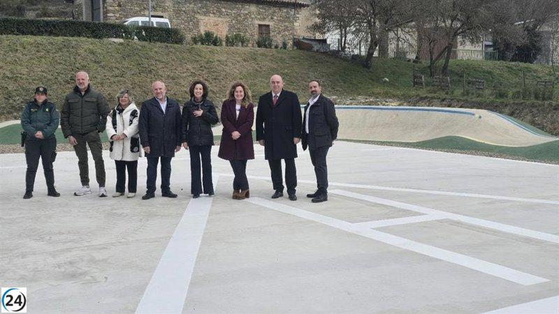 Salvatierra de Esca estrena helipuerto de emergencias gracias al apoyo financiero de la DPZ.