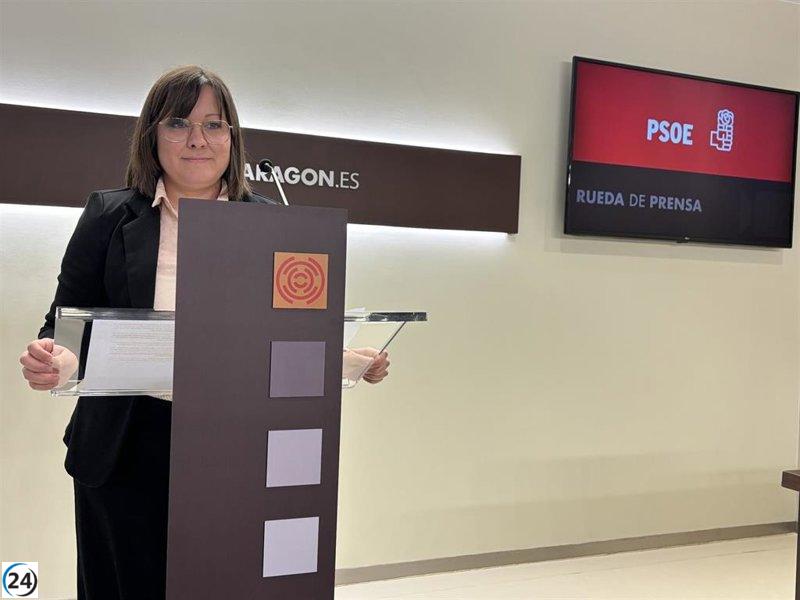 Soler (PSOE) urge al Gobierno aragonés una respuesta contundente tras el cierre de Marie Claire.