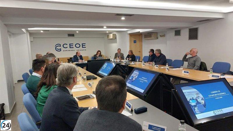 CEOE Aragón exige una respuesta unificada ante los aranceles y resalta la importancia de mirar más allá de América.