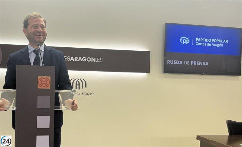 Ledesma critica al PSOE por su falta de claridad en la financiación autonómica, responsabilizando a Alegría.