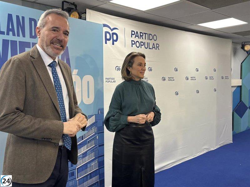Gamarra respalda la estrategia habitacional de Azcón y el enfoque de Feijóo hacia alquileres accesibles.