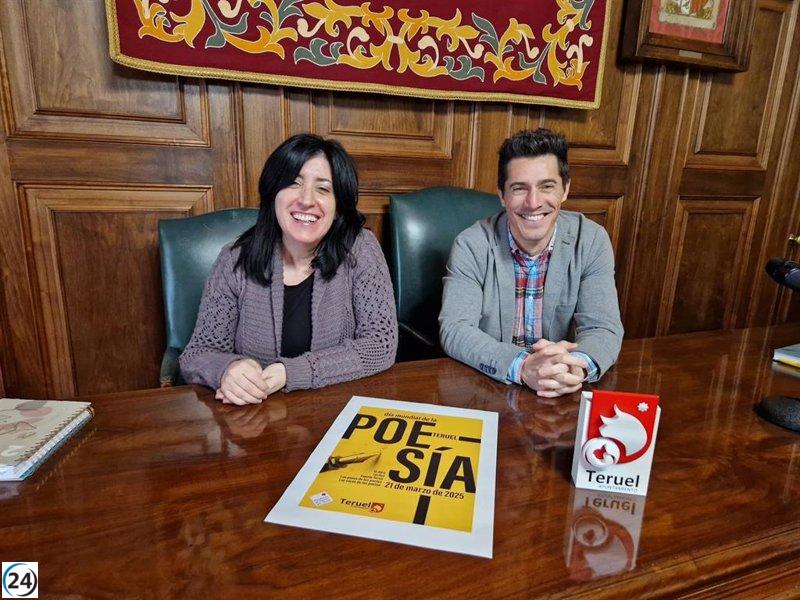 Poesía invade las calles de Teruel en celebración del Día Mundial de la Poesía.