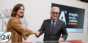 El Gobierno de Aragón y el Ayuntamiento impulsan la promoción de productos locales en eventos culturales.