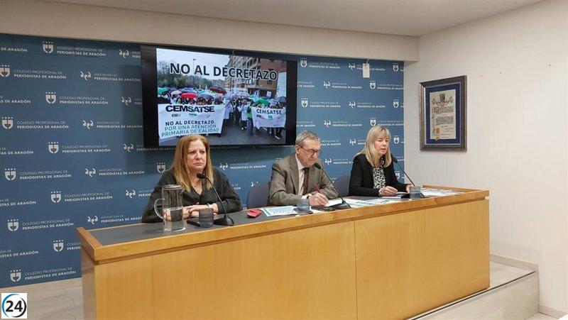 Sindicatos médicos advierten sobre la gran movilización del 24 de marzo contra el decreto de Atención Primaria.
