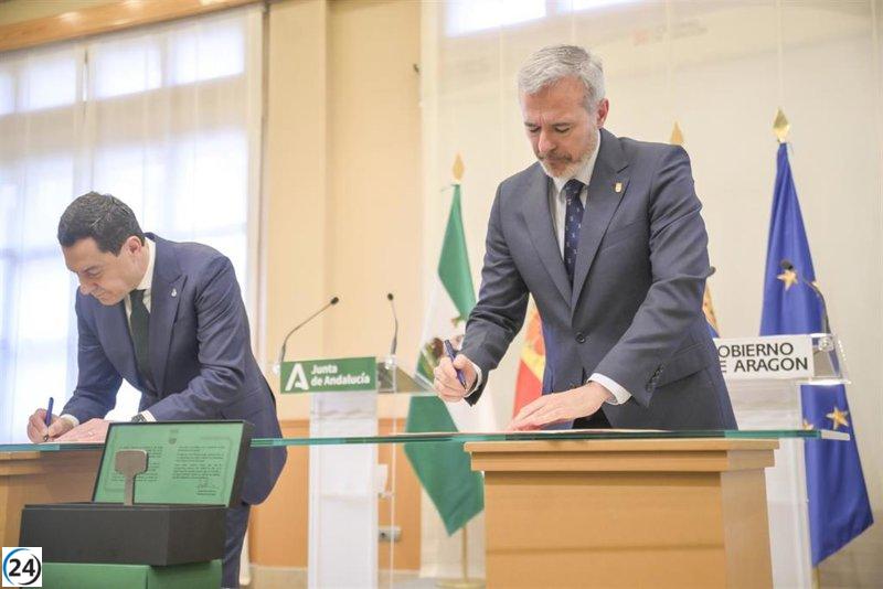 Aragón y Andalucía sellan acuerdo para la autopista ferroviaria, a la espera del respaldo definitivo de Sánchez.