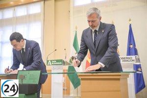 Aragón y Andalucía sellan acuerdo para la autopista ferroviaria, a la espera del respaldo definitivo de Sánchez.
