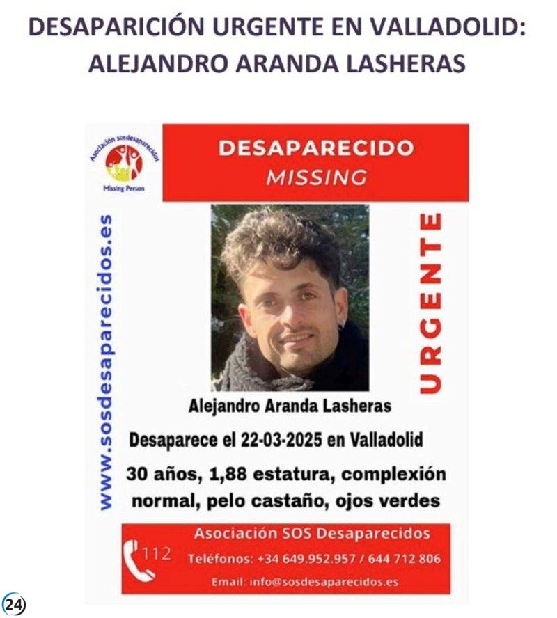 Familia del aragonés desaparecido en Valladolid solicita búsqueda en áreas rurales.