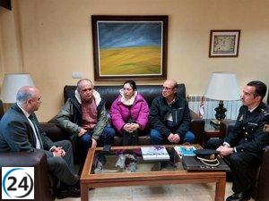Subdelegado del Gobierno en Valladolid se reúne con la familia del profesor aragonés desaparecido, Alejandro Aranda.