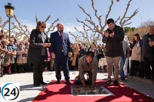 Cayetano Rivera inaugura el Paseo de las Estrellas en honor a la DO Cariñena y su conexión con la tauromaquia.