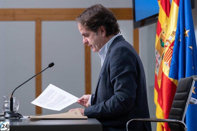 Bermúdez de Castro admite que los Presupuestos de Aragón aún están en desarrollo y no se vislumbra una solución inmediata.