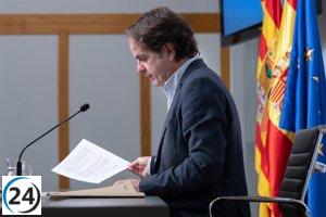 Bermúdez de Castro admite que los Presupuestos de Aragón aún están en desarrollo y no se vislumbra una solución inmediata.