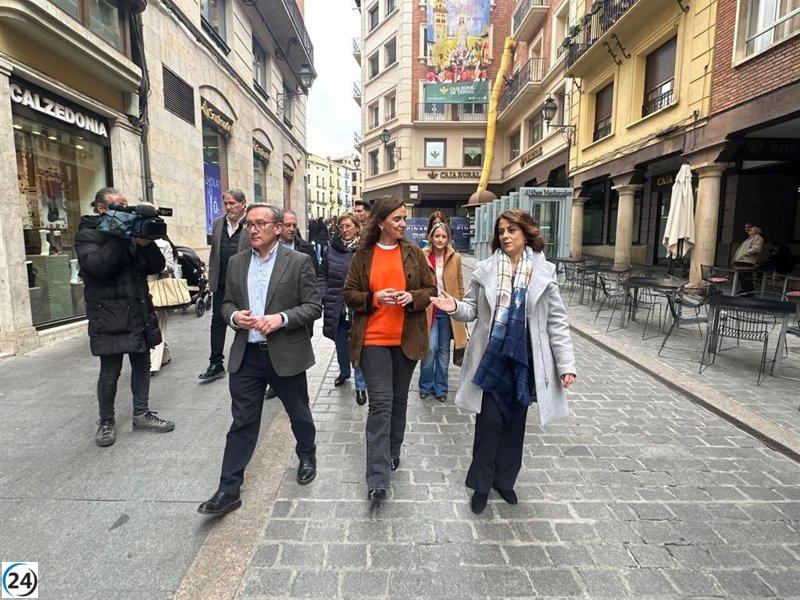 Fúnez (PP) reafirma en Teruel el apoyo de su partido a los empresarios españoles en la UE.