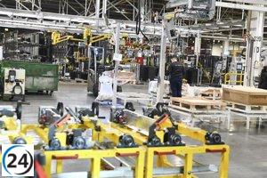 Aragón experimenta una caída del 0,4% en producción industrial en febrero, por debajo de la media nacional.