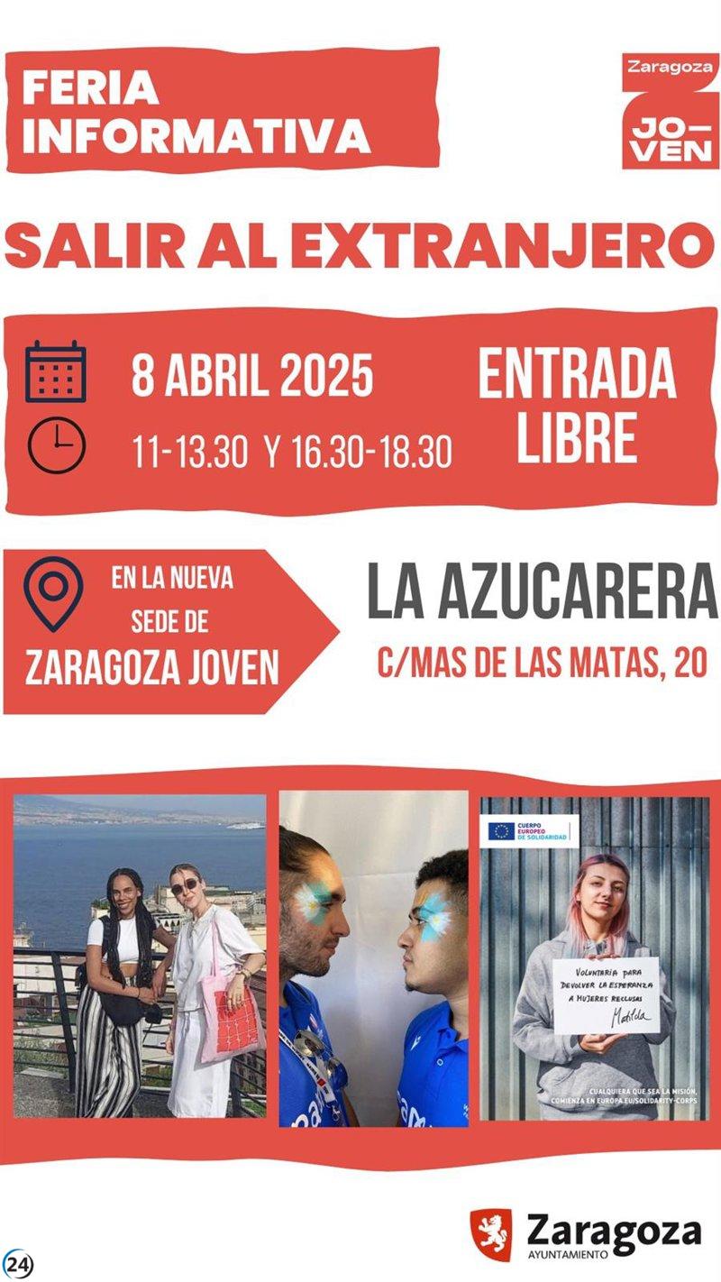 Zaragoza Joven será sede de la feria 'Oportunidades Internacionales' el próximo martes 8 de abril.