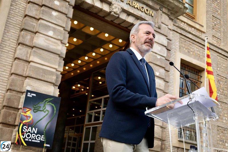 Aragón promueve la igualdad entre comunidades autónomas en su celebración del 23 de abril.