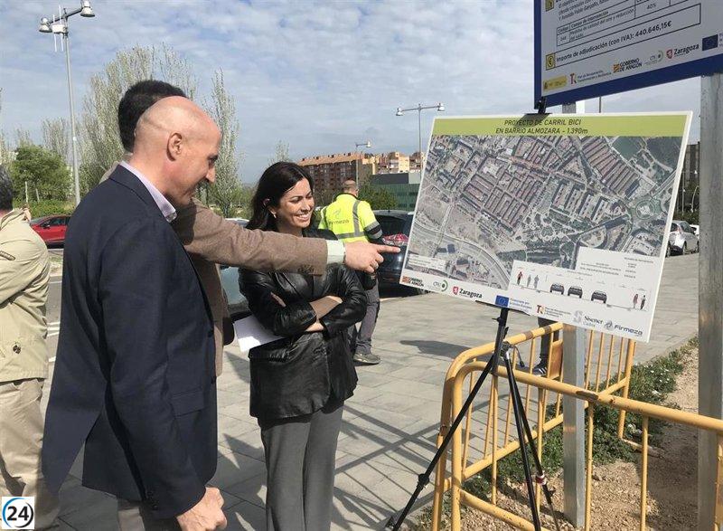 Carril-bici entre Plaza Europa y Delicias listo en tres meses.